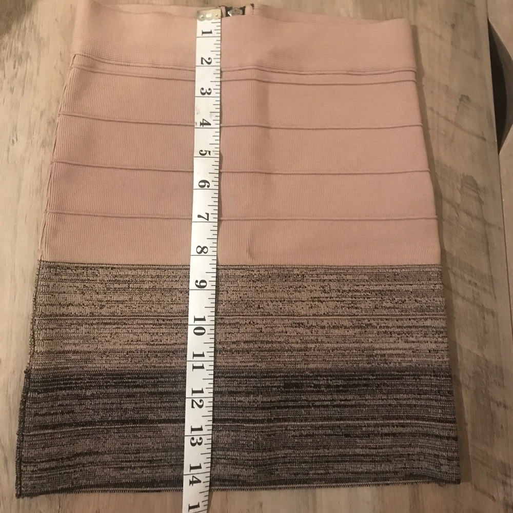 Guess Bandage Brown Black Skirt EUC - Picture 5 of 6